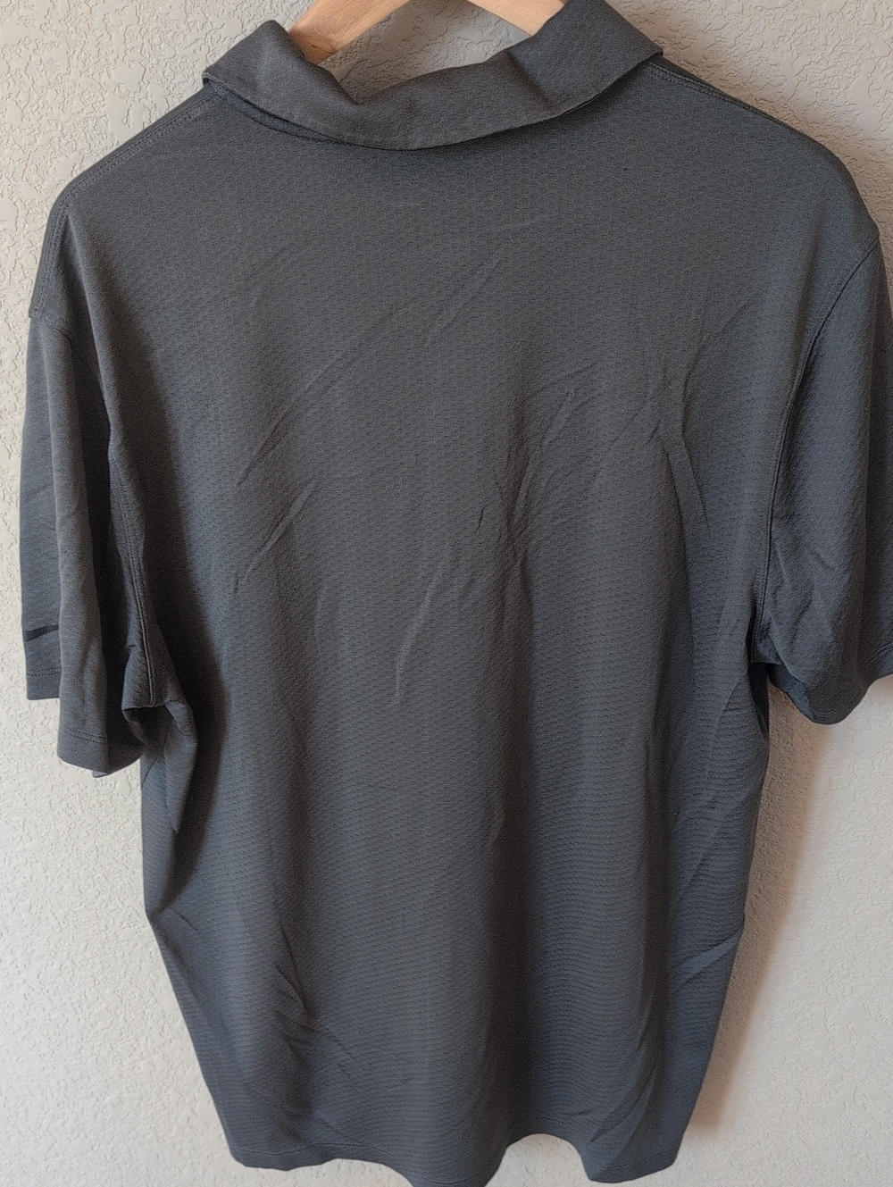Nike Cirrus Aircraft Dark Gray Dri-FIT Polo - Picture 3 of 3